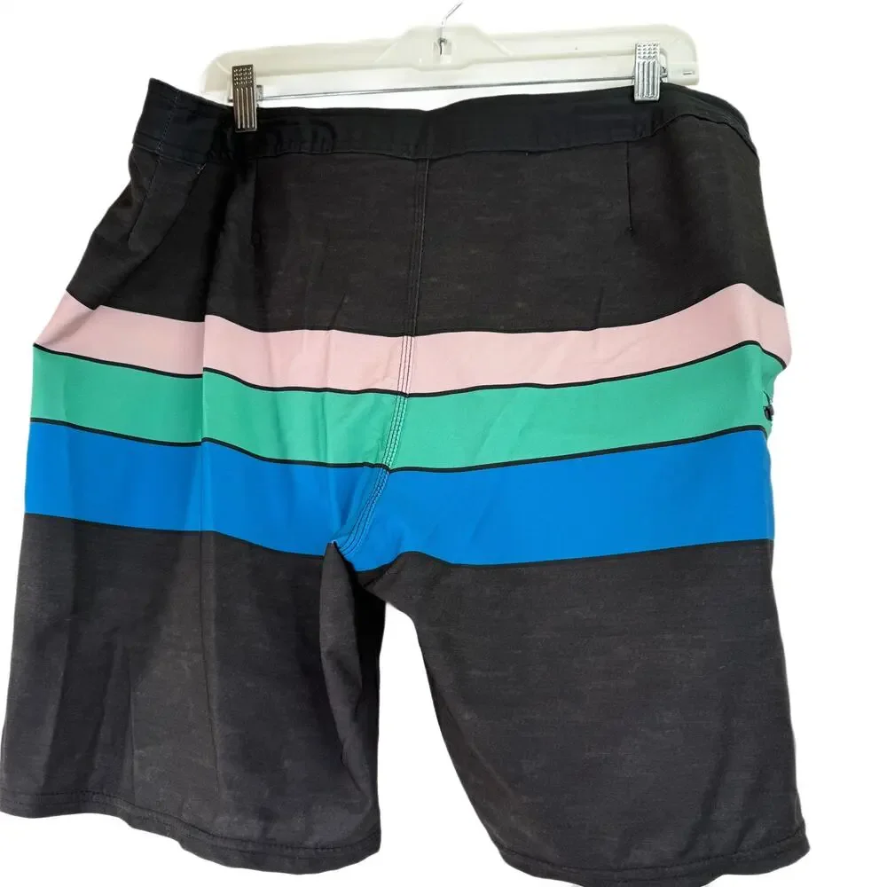 O'Neill Hyperfreak Men's Striped Board Shorts Size 38